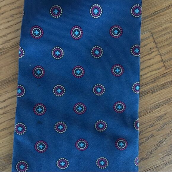 Vintage Harvard The Coop Cooperative Society Blue Silk Tie - Picture 5 of 5